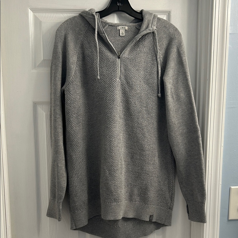 L.L. Bean Women's Gray Zip-Up Sweater